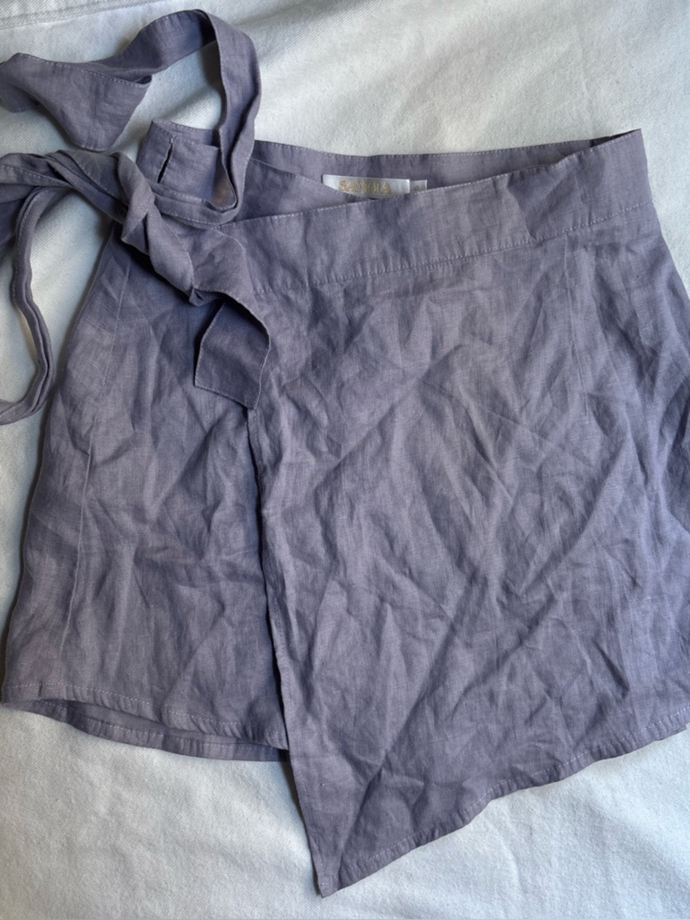 Sancia Wrap Linen Skirt